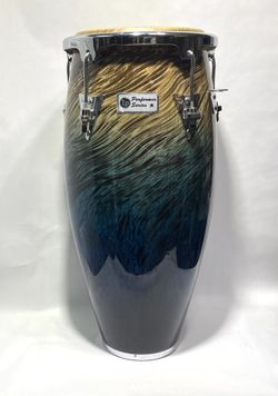 LP Performer Series Conga with Chrome Hardware 12.5 inch Tumba Blue Fade