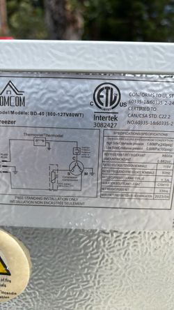 Personal size counter top freezer