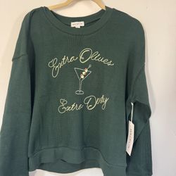Wildfox Extra Dirty Bailey Green Sweatshirt