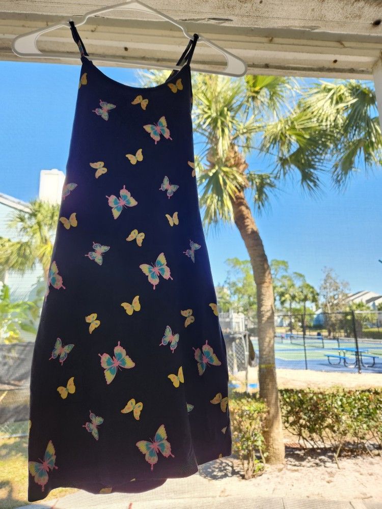 🦋 👗Butterfly Open Back Dress xs/fits Small