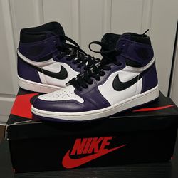 Jordan 1 Court Purple Whites 