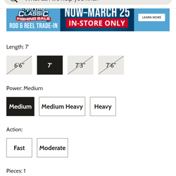 Abu Garcia 6'6 casting rod. Brand new!