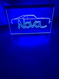 NOVA LED NEON BLUE LIGHT SIGN 8x12