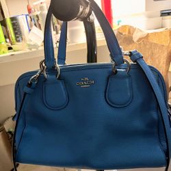 Authentic Coach Purse - Bluejay