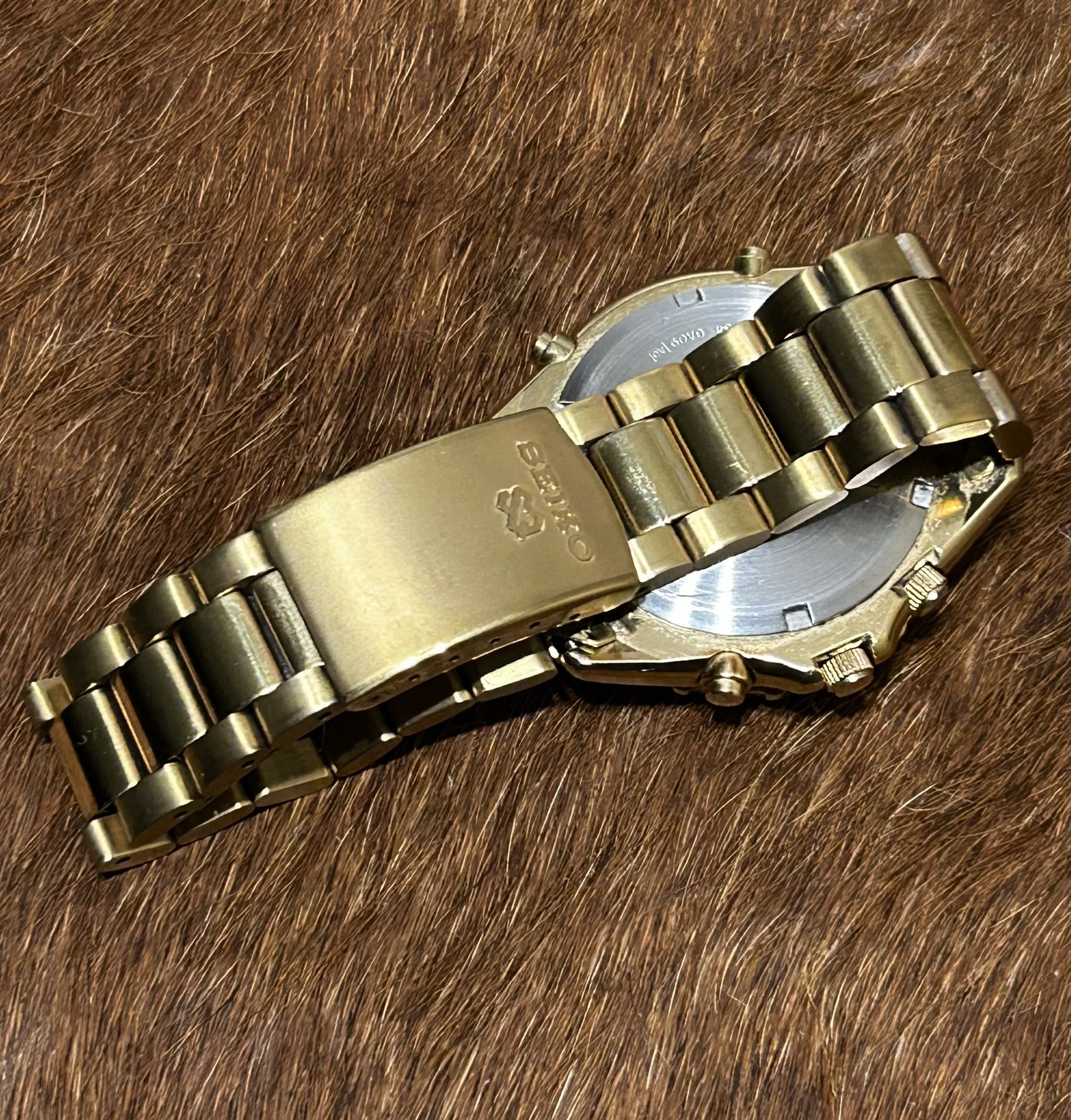 Vintage Seiko Flightmaster Gold Men's Watch