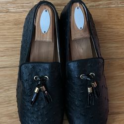 men Leather Tassel Loafers