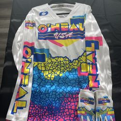 O’Neal Riding Jersey W/ Matching Gloves