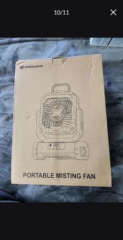 Portable Misting Fan with Light