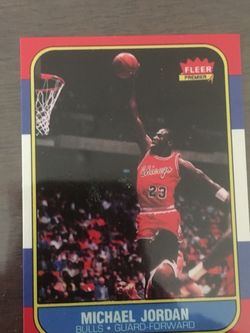 Michael Jordan rookie card (reprint)