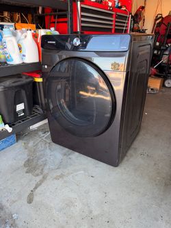 Samsung Front Load Dryer Black Stainless