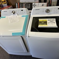 New Samsung Washer And Dryer Electric Set 