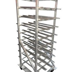 74” Can Rack on wheels nsf win-Holt #10 or #5 bulk