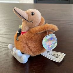 Kelp the Kiwi 1999 Coca-Cola International Bean Bag Plushie 5” tall collectable 