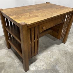 Antique Mission Oak Craftsman Desk