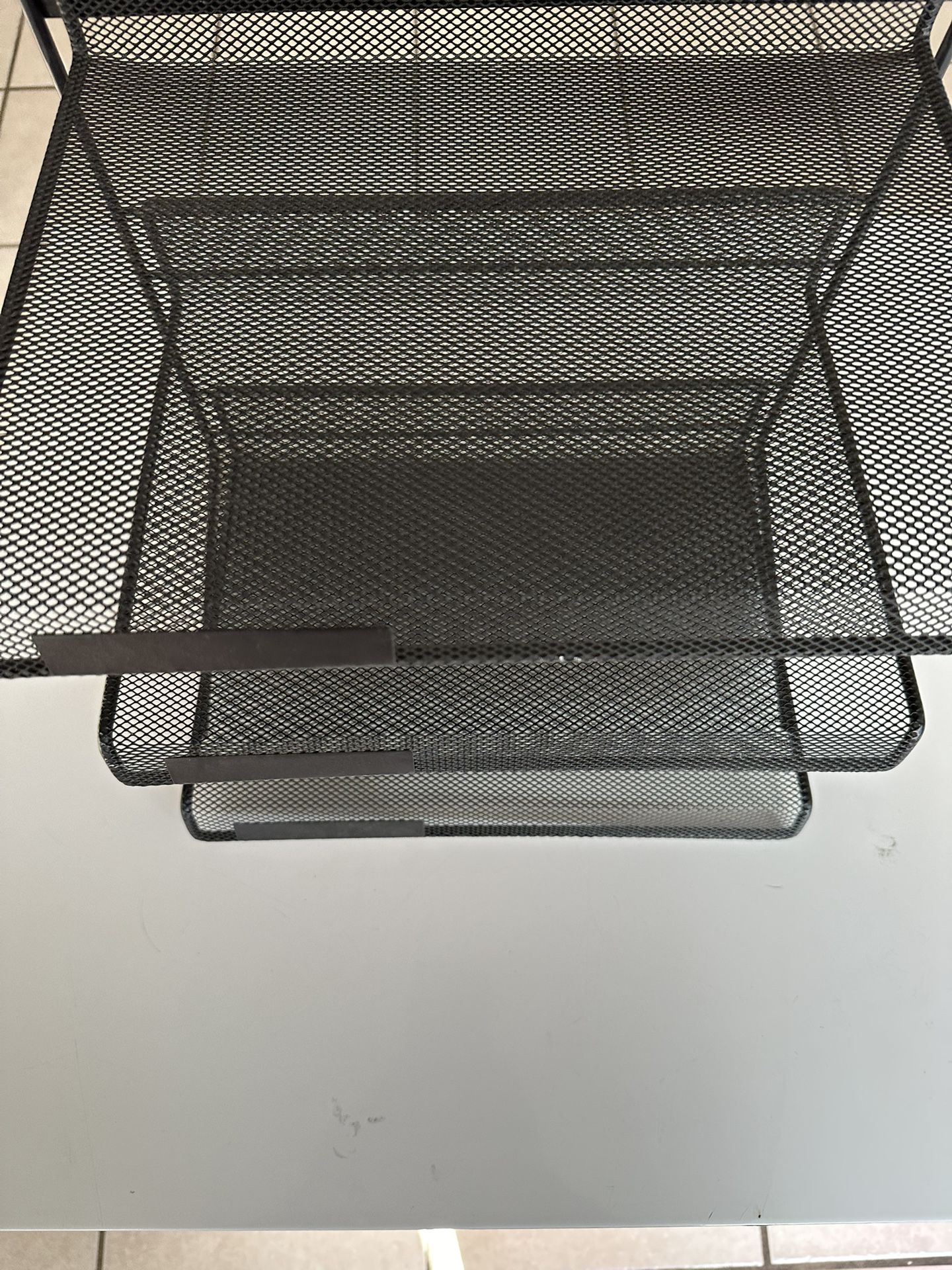 Metal Mesh Organizer.