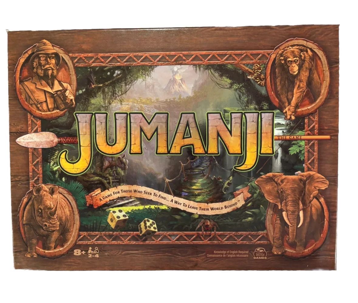 NEW, JUMANJI THE GAME, Family Board Game, The Classic Scary Jungle Adventure