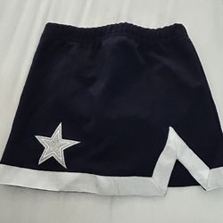 Dallas Cowboys Authentic Girls Cheerleading Skirt Uniform NFL 4T Skirt Only