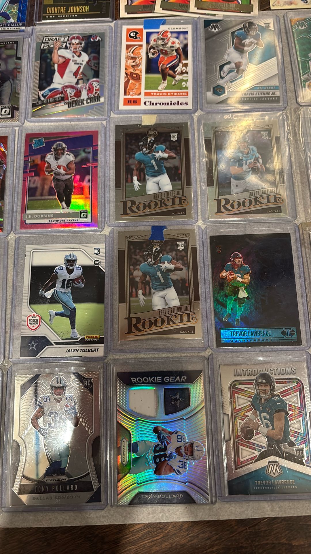 NFL Card Lot🔥 Ungraded Mint Rookies, Collegiate Etc