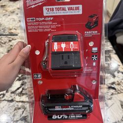 Milwaukee M18 Top-Off Power Supply + CP3.0 Battery (Brand New, Sealed)