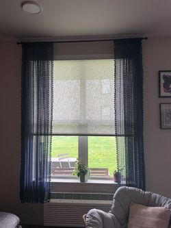 Lace Boho Curtains (2 panels) Boho crochet curtains