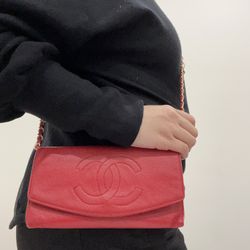 Chanel Red Wallet Timeless 