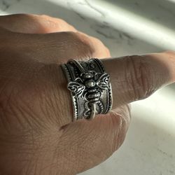 925 Sterling Silver Spinner Ring With A 🐝 Bee- Size 9 