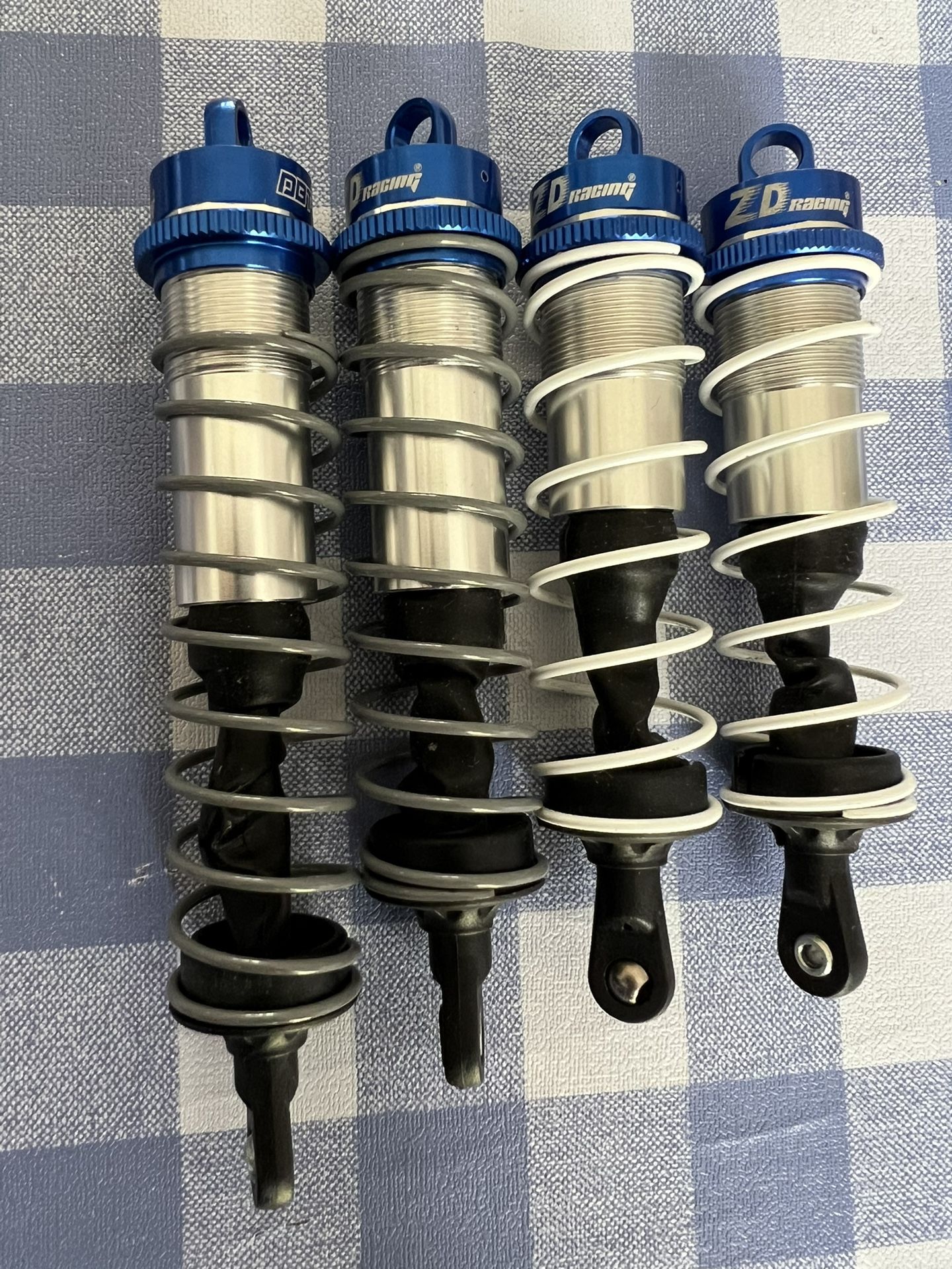 Rc car suspension zd racing 4pic blue