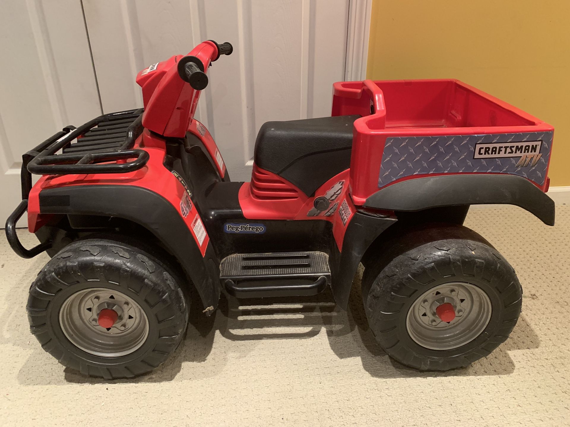 Peg Perego Craftsman ATV Red - 2 Speeds + Reverse