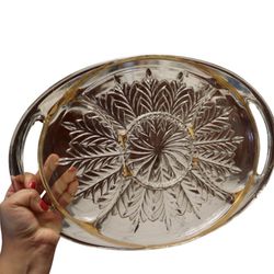 Vintage Jeannette Glass Five Section