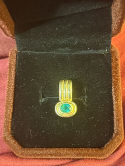 14k Emerald Pendant