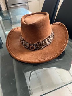 Vintage hat suede by cornerstone hat works California