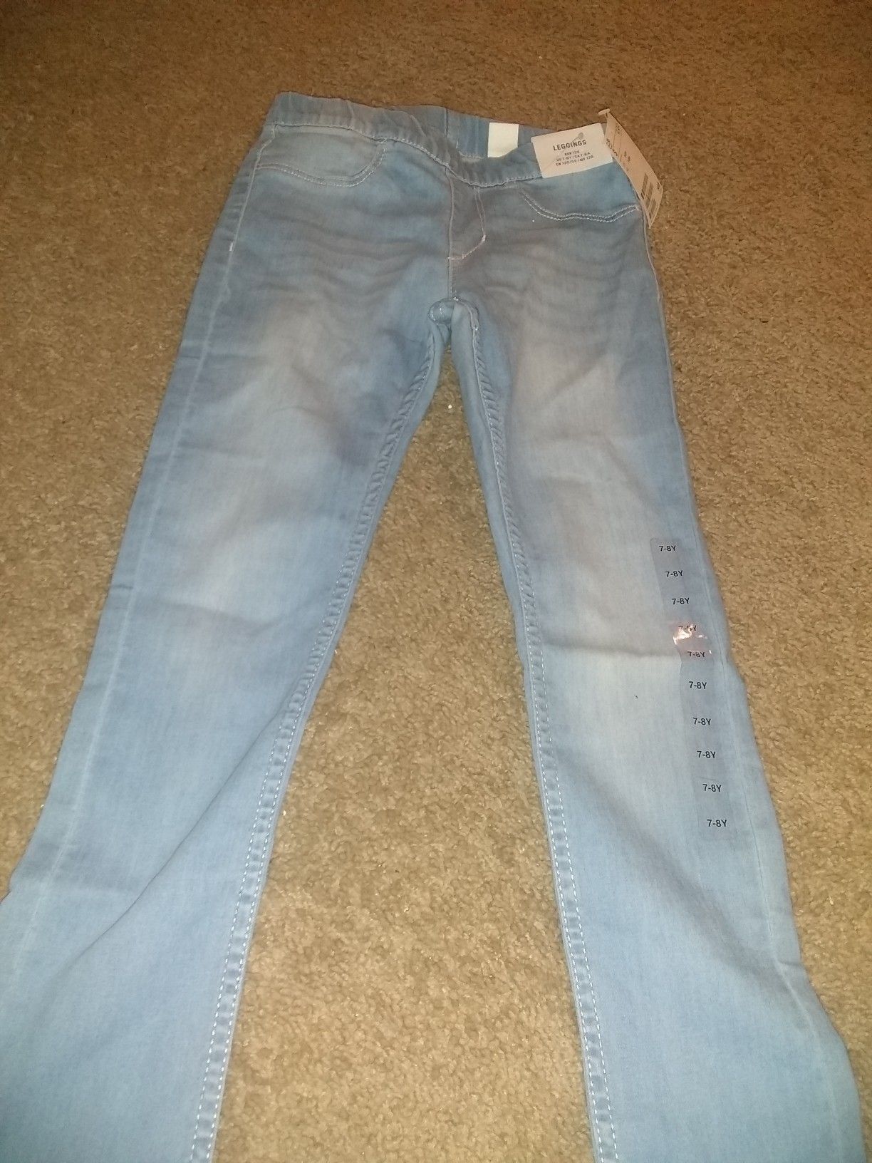 Girls denim jeans size 7/8