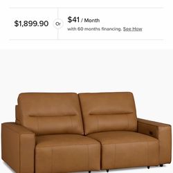 Beautiful Modern Couch With Power Extension $1200 OBO