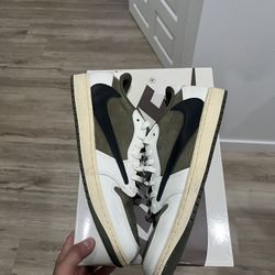Travis Scott Medium Olive Size 12 Men’s Nike 1 Low Retro Shoe