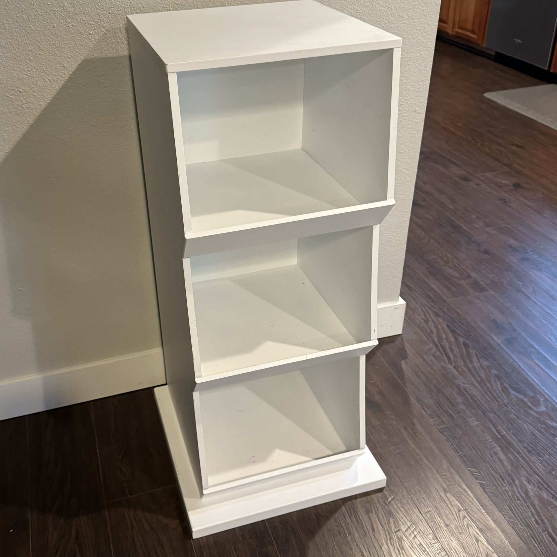 White Wooden Storage Bins For Toys, Shoes, Etc, Closet Storage Shelves Cabinet