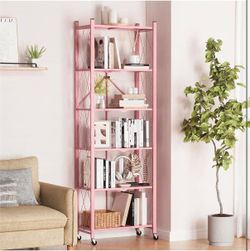 Tall Metal Commercial shelf bookcase storage  organizer great for living dining bedroom kids garage warehouse
