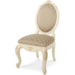 $25.00 Aico Amini Lavelle Blanc Armless Chair/ Accent Chair / Desk Chair In Vintage Style