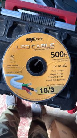 18/3 LED wire 500’
