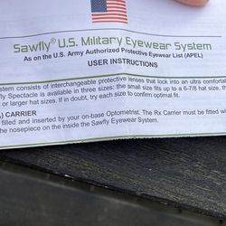 Sawfly U.S. Military Eyewear System