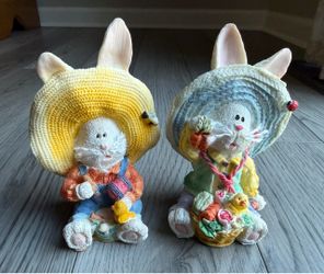 Vintage K's Collection Easter Bunny Figurines