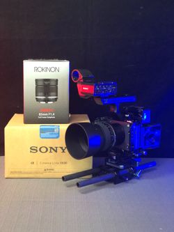 FX30 Digital Cinema Pro Rigged with Rokinon 85mm f/1.4 II  and Continous power option