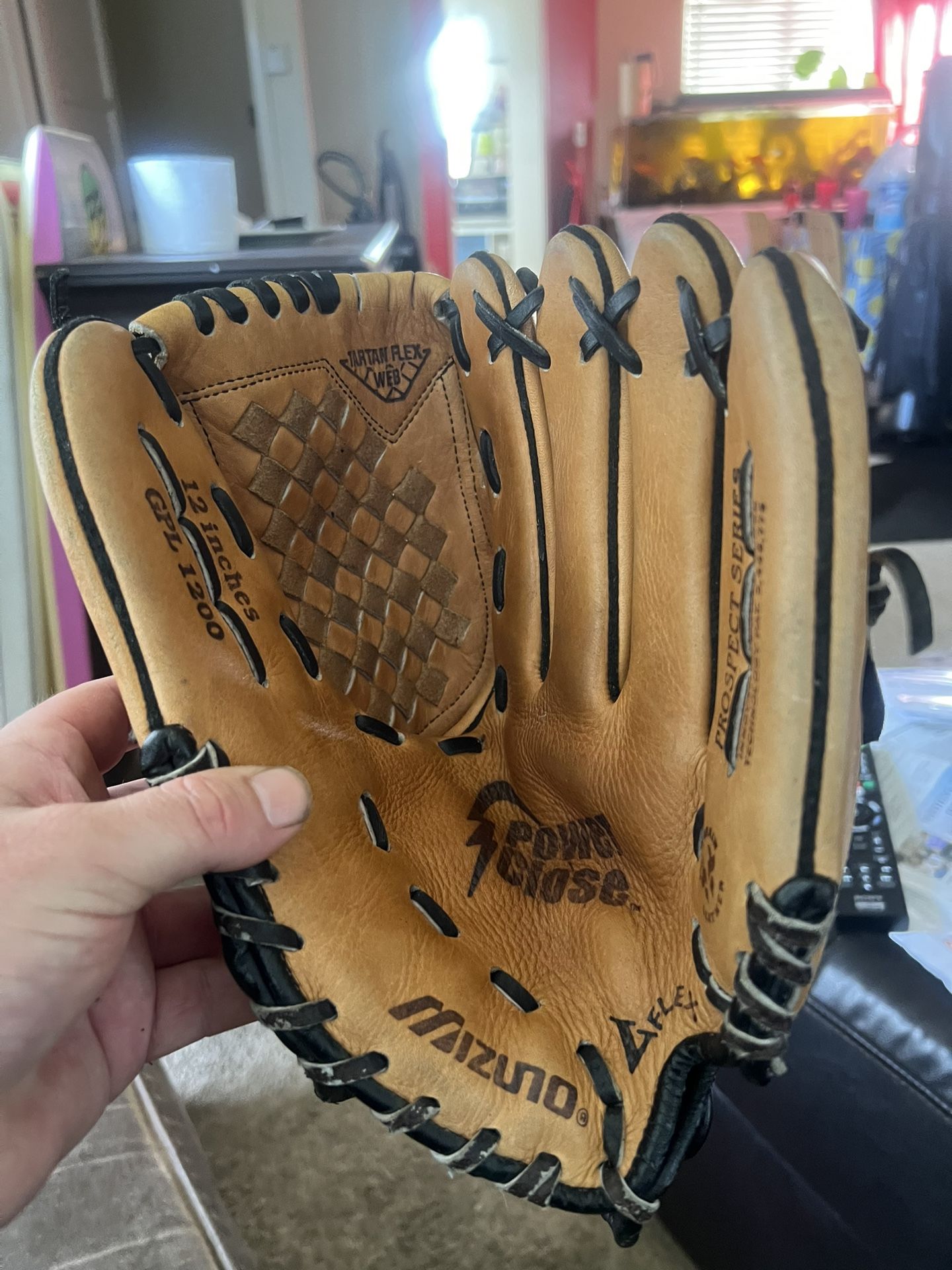 Youth Little League Right Handed Righty Thrower Mizuno GPL 1200 Baseball Glove 12" Power Close 2 RHT Mitt
