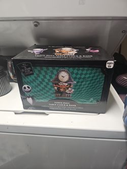 Town Hall Table Clock And Bank