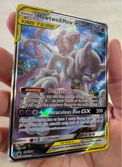 Pokemon Mewtwo & Mew GX Tag Team SM191 Black Star Promo Damaged