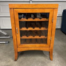 Vintage Wood Wine Cabinet