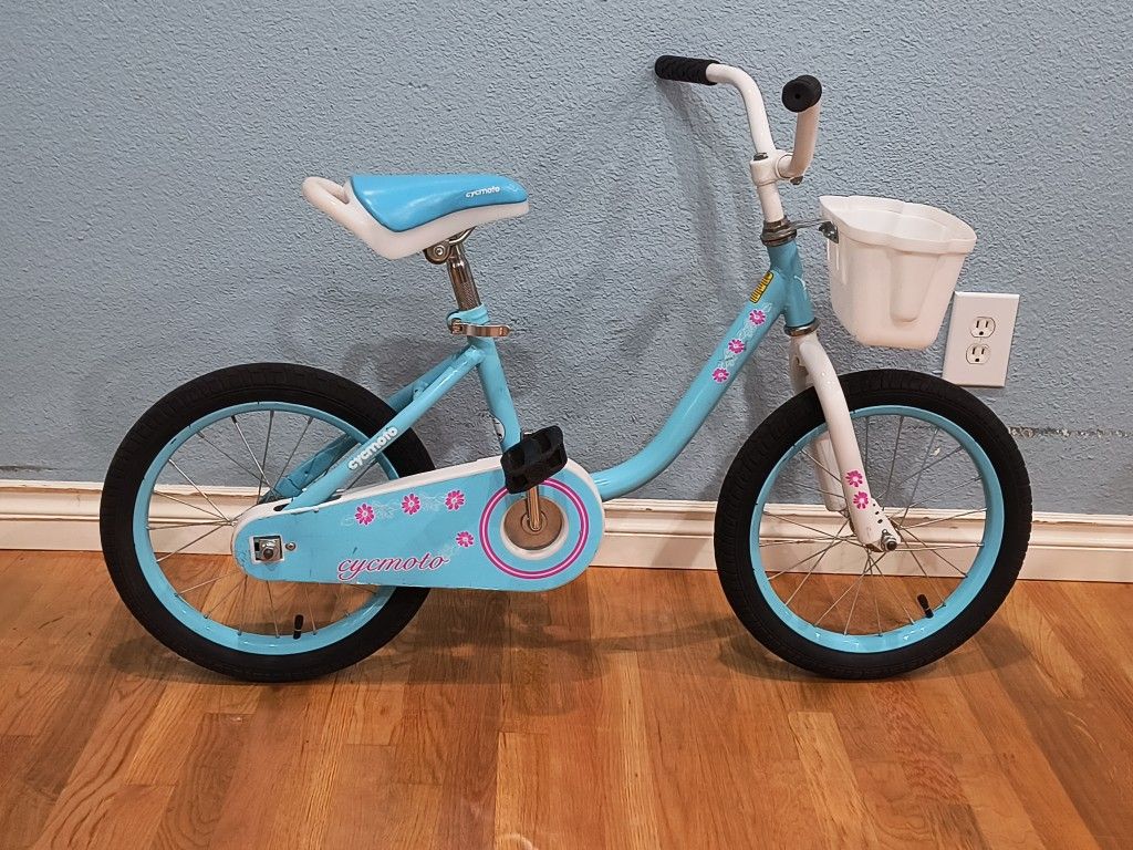 16" Cycmoto Girls BMX Bike With Basket