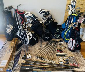 Titleist, Mizuno , Callaway, TaylorMade Vessel, Vokey's