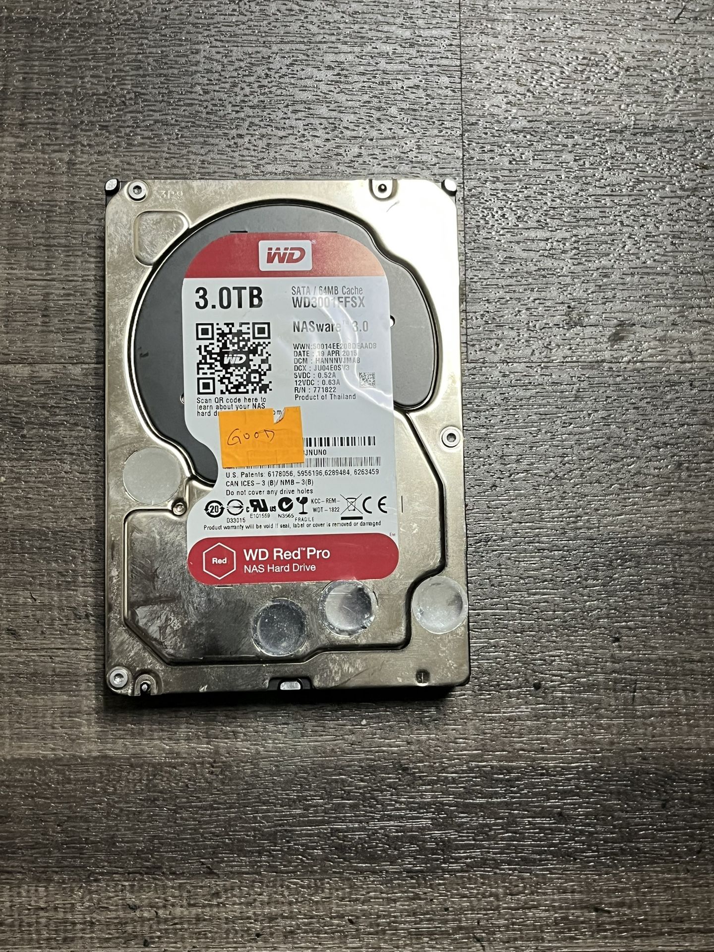 WD RED NAS Hard Drive 3.0TB SATA⁄64MB Cache WD30EFRX NAS ware3.0 