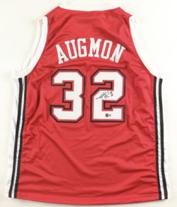 Stacey Augmon Signed Jersey (Beckett) UNLV Runnin' Rebels