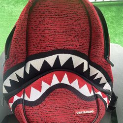 Sprayground Backpack - Shark Bite - Red *Limited Edition*